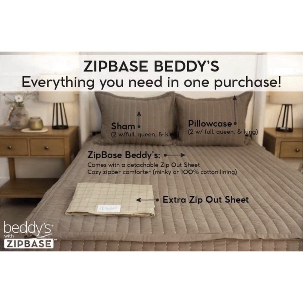 Beddy's Queen Spencer Lux Zipper Bedding - Picture 6 of 11